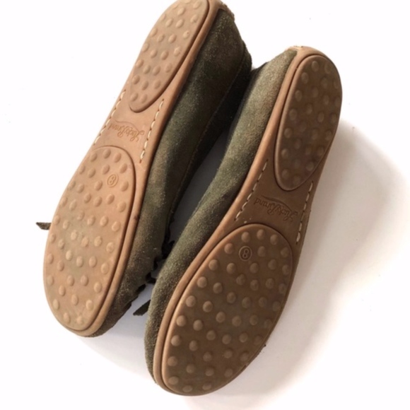 Lucky Brand Green Suede Moccasins Loafers - Picture 6 of 7